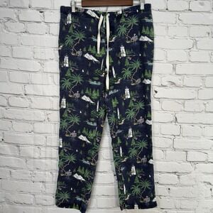 Vineyard Vines Men's Flannel Lounge Pants S Nautical Navy Pajama‎ Boat Skiing